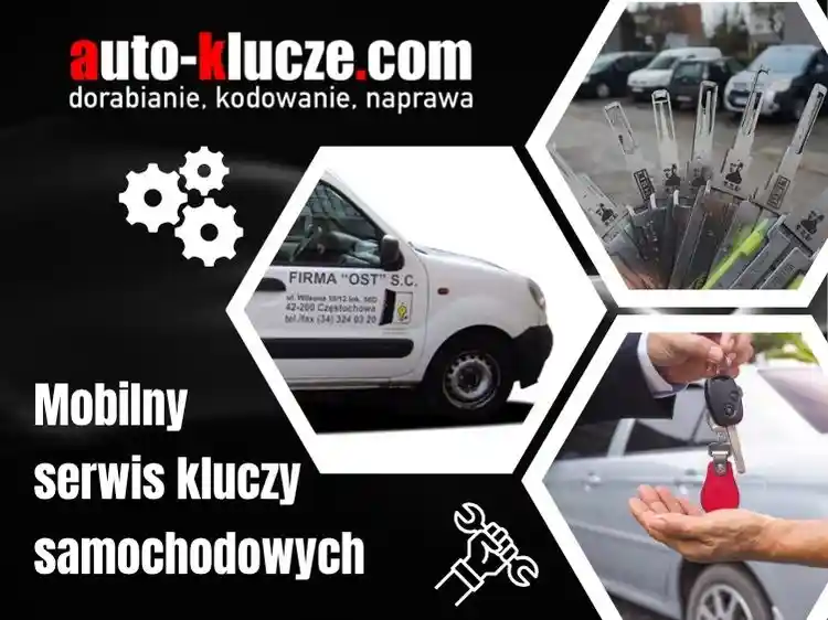przykładowe narzędzia do otwierania aut na tle samochodów