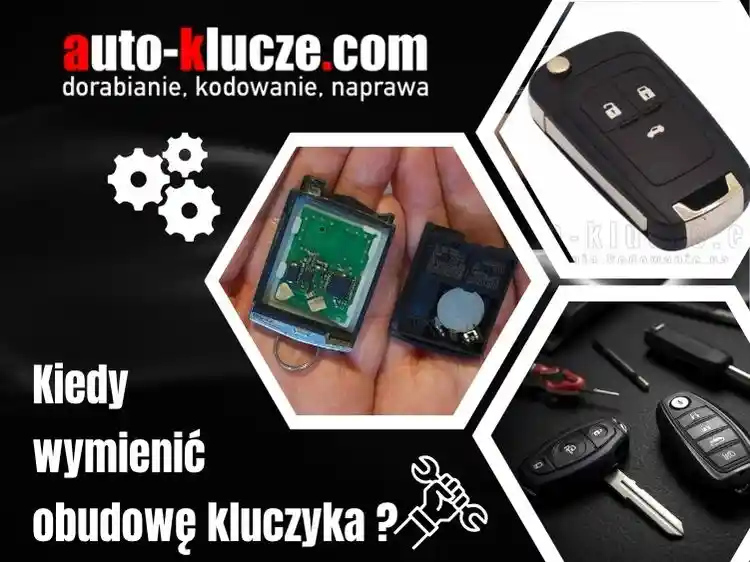 rozebrana obudowa kluczyka w rękach 